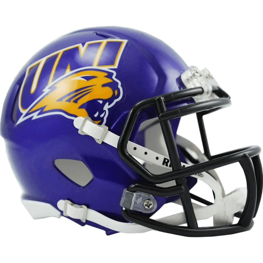 Northern Iowa Panthers Riddell Mini Speed Football Helmet – Purple Panther