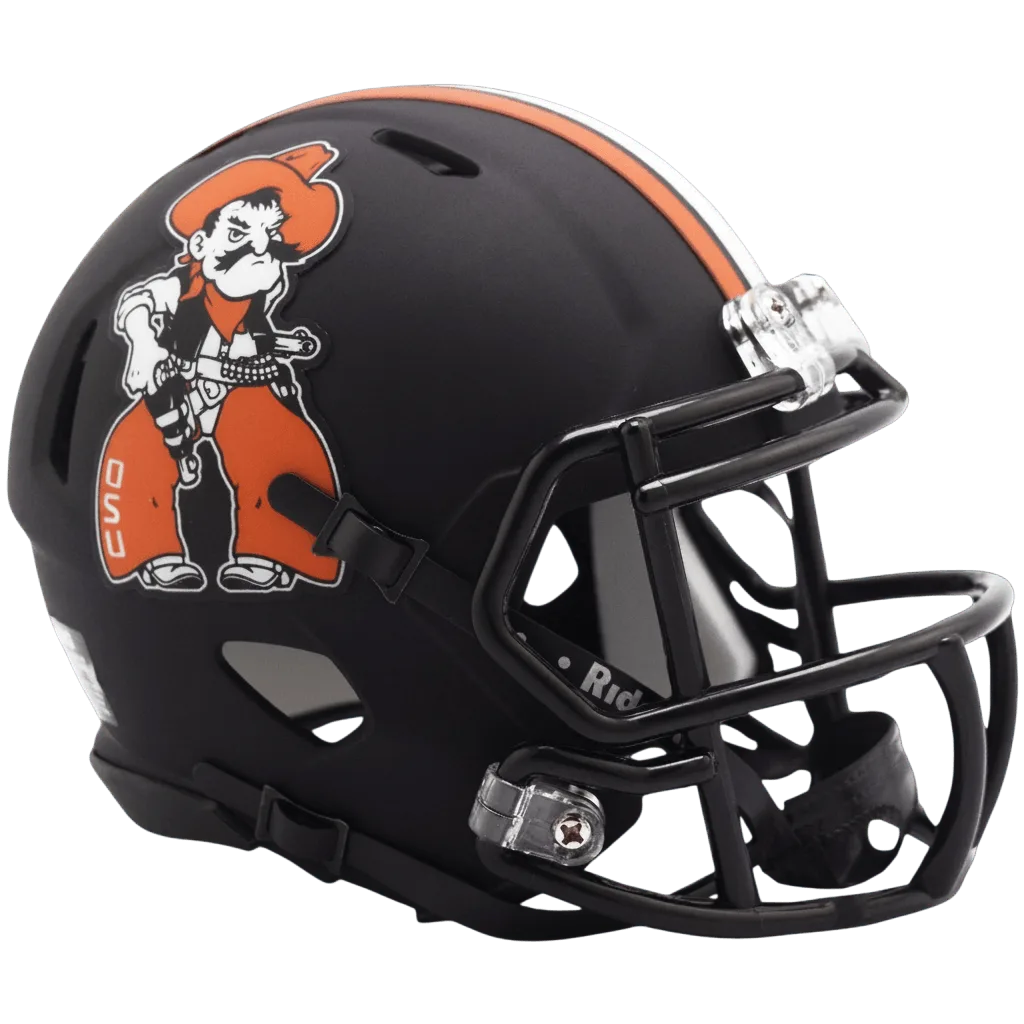 Oklahoma State Cowboys Riddell Mini Speed Football Helmet – Pistol Pete