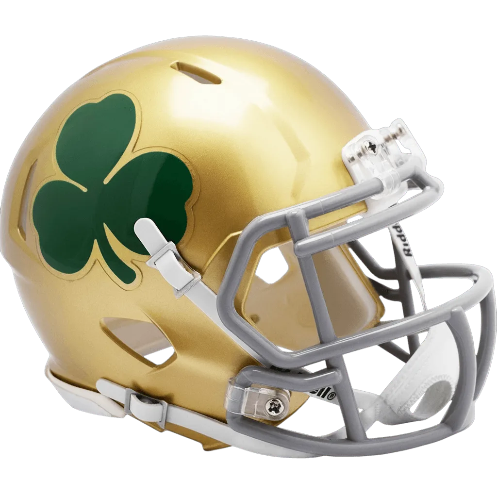 Notre Dame Fighting Irish Riddell Mini Speed Football Helmet – Shamrock