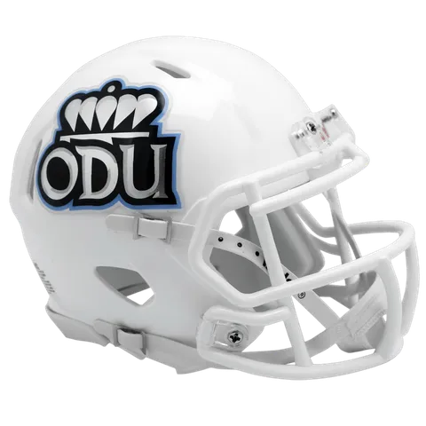 Old Dominion Monarchs Riddell Mini Speed Football Helmet – White Alternate Big Blue