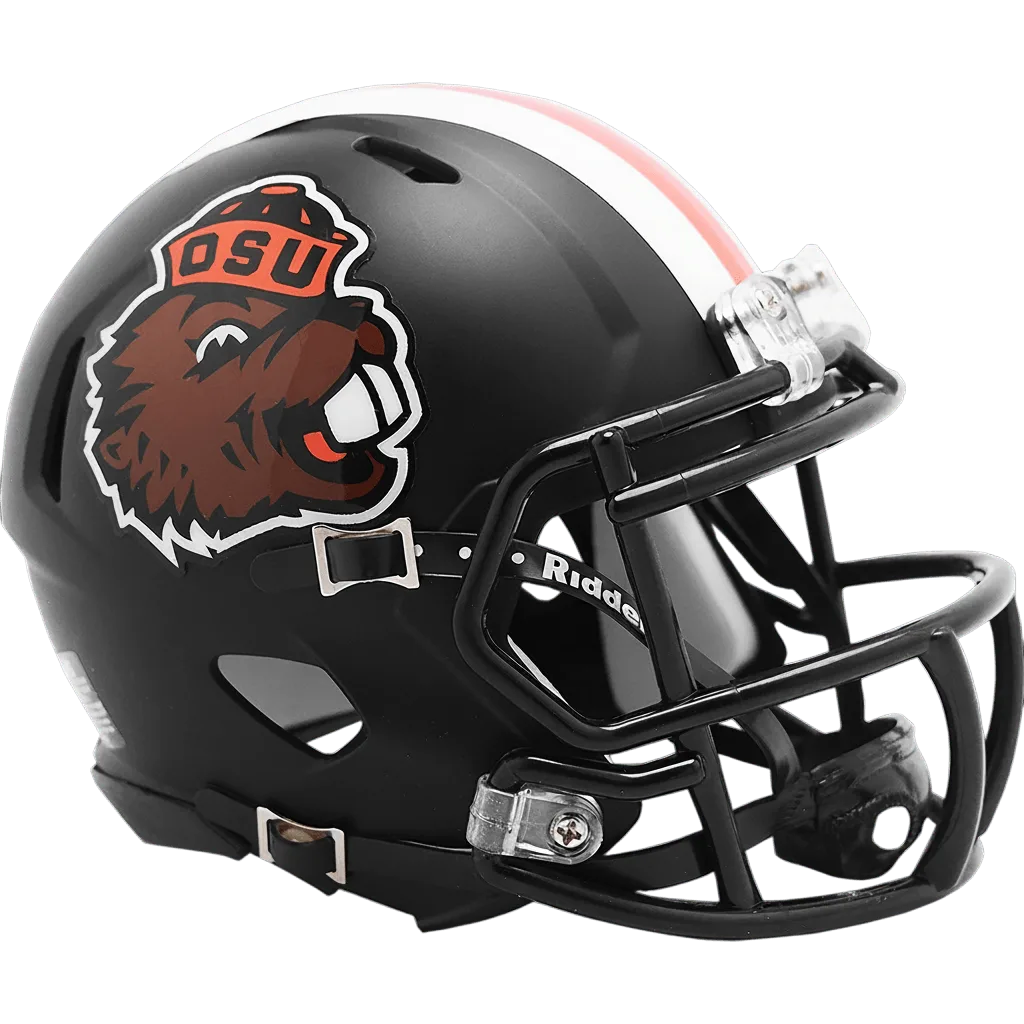 Oregon State Beavers Riddell Mini Speed Football Helmet – Benny Beaver