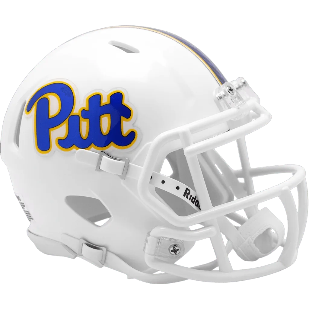 Pittsburgh Panthers Riddell Mini Speed Football Helmet – White
