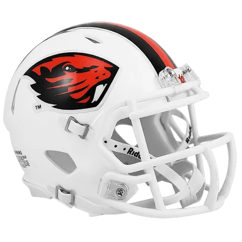 Oregon State Beavers Riddell Mini Speed Football Helmet – Orange Beaver