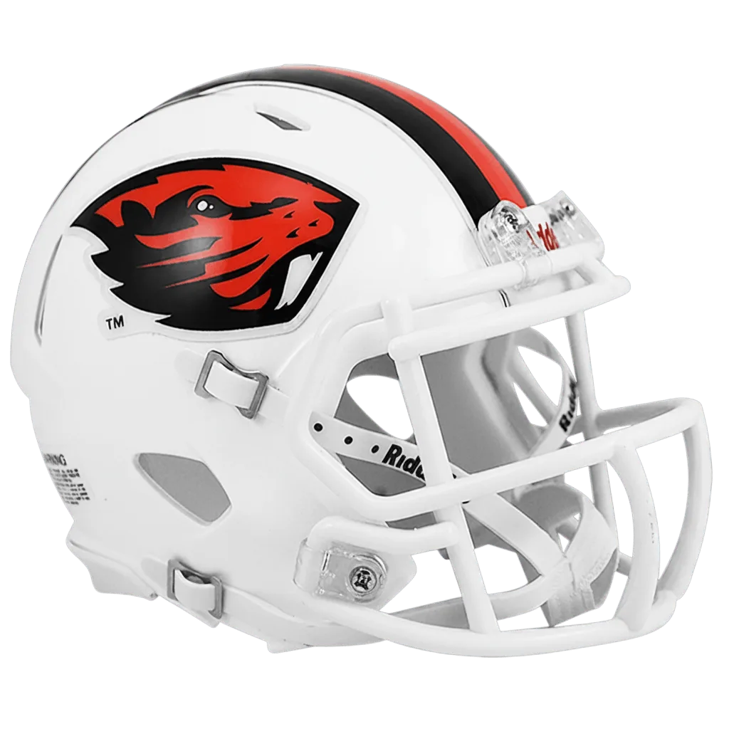 Oregon State Beavers Riddell Mini Speed Football Helmet – Orange Beaver