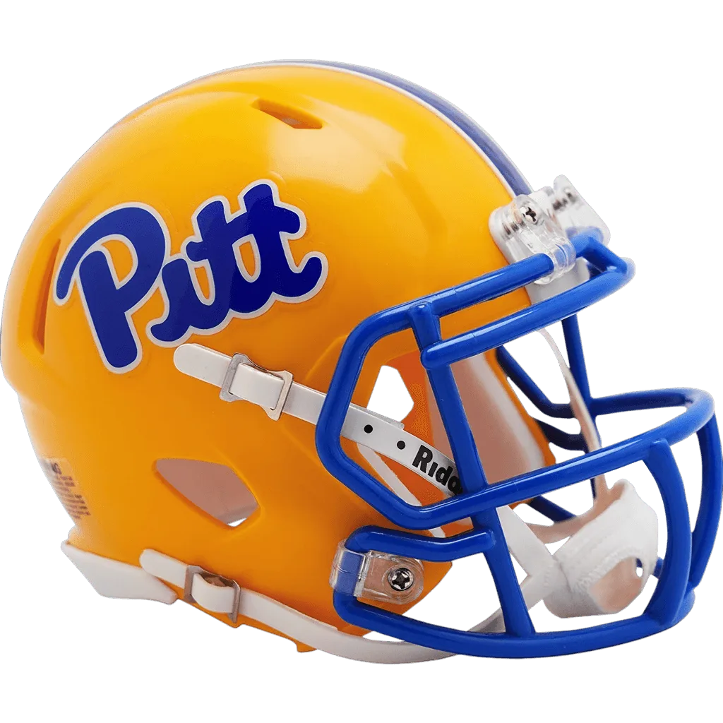 Pittsburgh Panthers Riddell Mini Speed Football Helmet – Gold