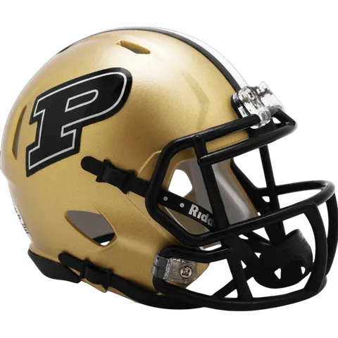 Purdue Boilermakers Riddell Mini Speed Football Helmet – Gold