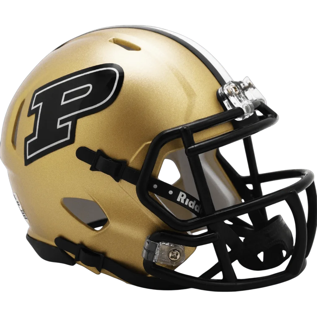 Purdue Boilermakers Riddell Mini Speed Football Helmet – Gold