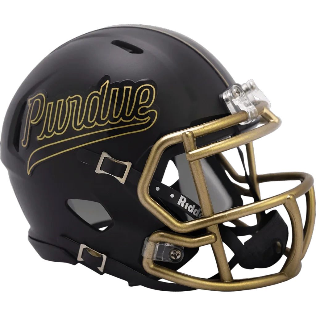 Purdue Boilermakers Riddell Mini Speed Football Helmet – Script
