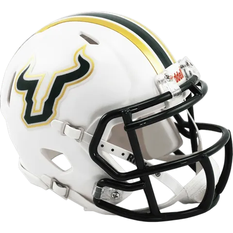 South Florida Bulls Riddell Mini Speed Football Helmet – White