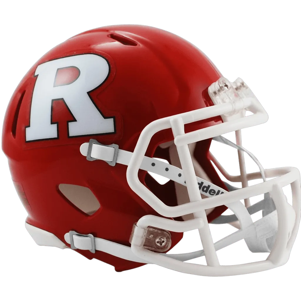 Rutgers Scarlet Knights Riddell Mini Speed Football Helmet – Red Block “R”