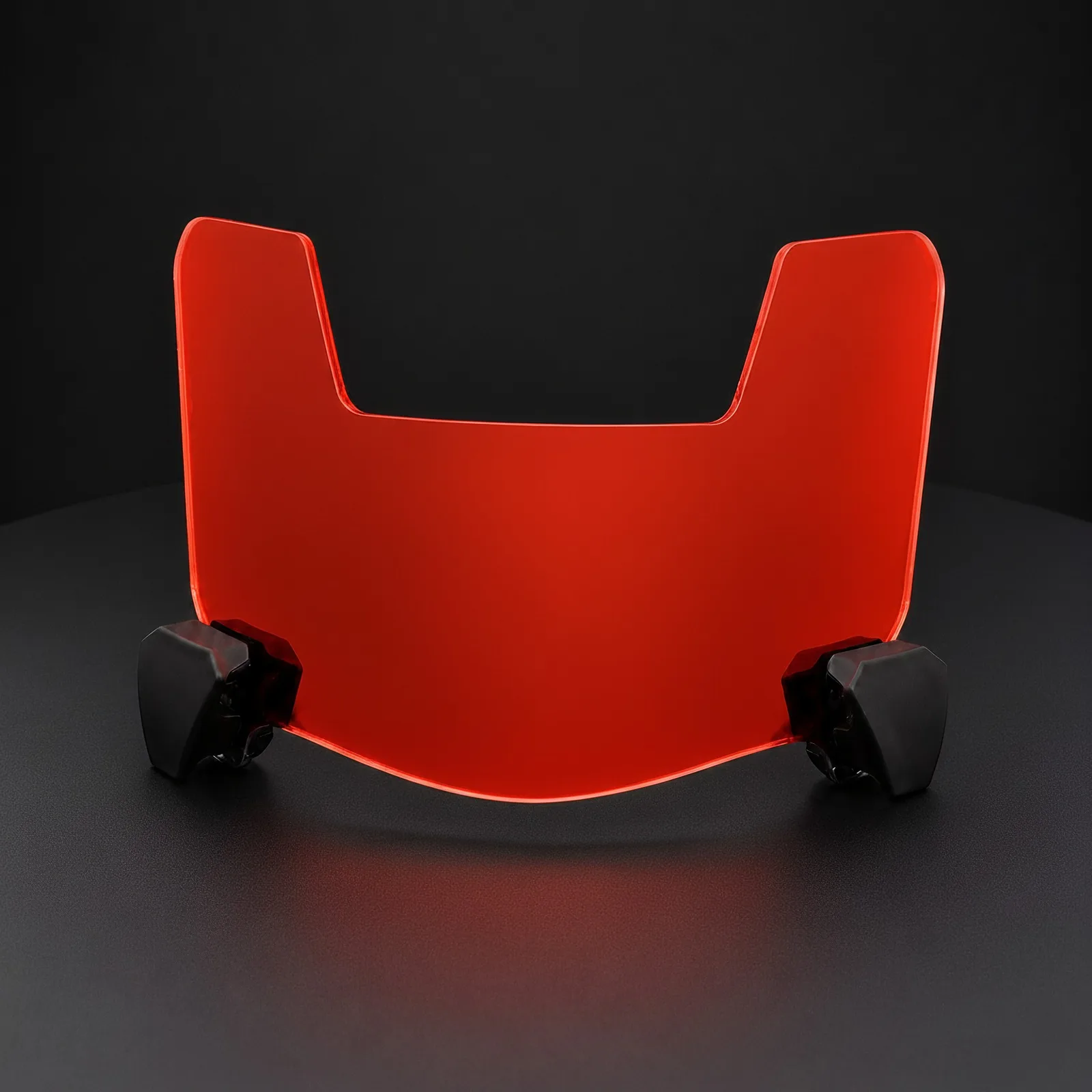 Red Mini Football Visor