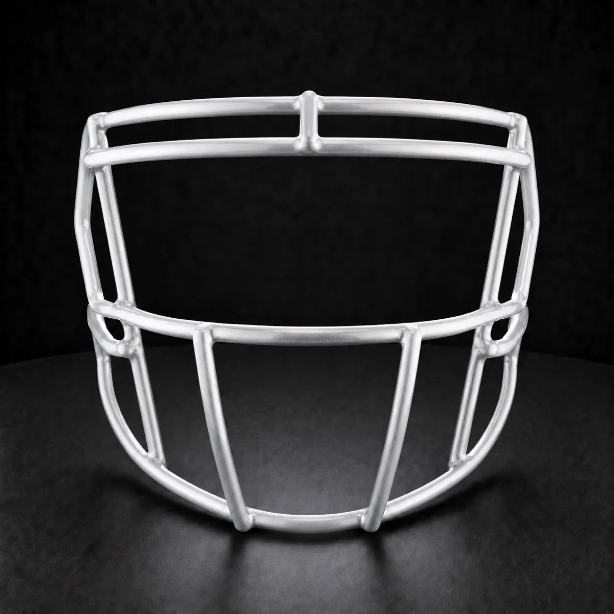 Metallic Silver Football Facemask