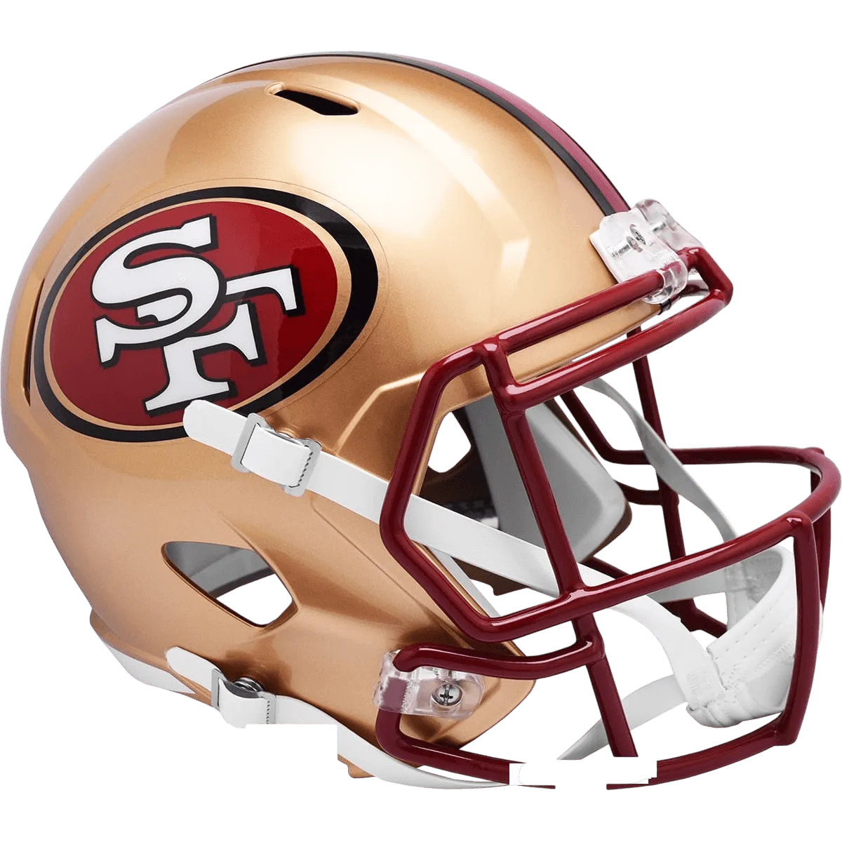 San Francisco 49ers Riddell Replica Speed Football Helmet – 1996 to 2008 Throwback
