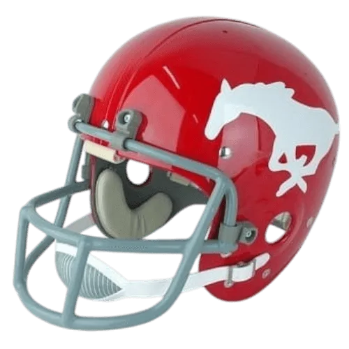SMU Mustangs Throwback Vintage Shell Football Helmet 1968-1972