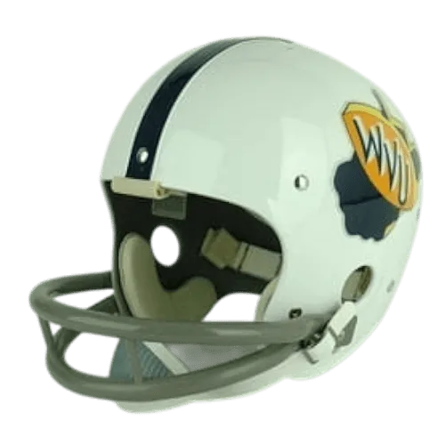 West Virginia Mountaineers Throwback Vintage Shell Football Helmet 1970