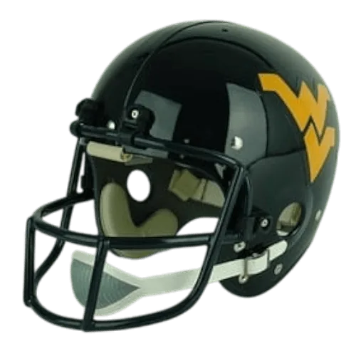 West Virginia Mountaineers Throwback Vintage Shell Football Helmet 1980-1982