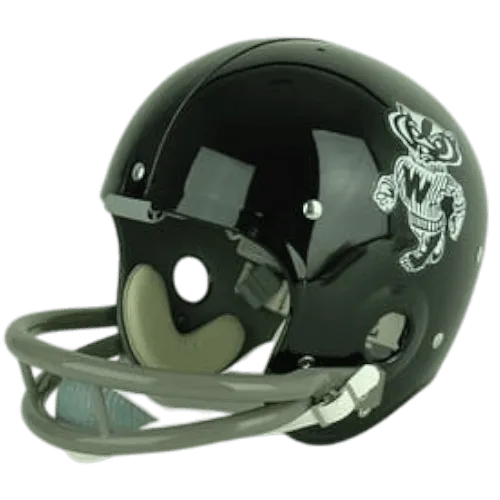 Wisconsin Badgers Throwback Vintage Shell Football Helmet 1969