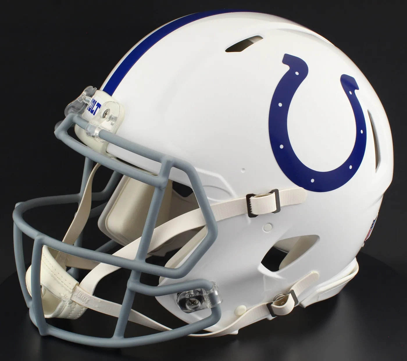Indianapolis Colts Riddell Replica Speed Football Helmet – White Horseshoe