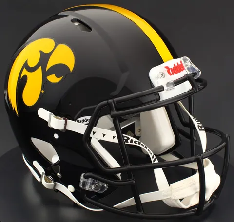 Iowa Hawkeyes Riddell Replica Speed Football Helmet – Black Tigerhawk