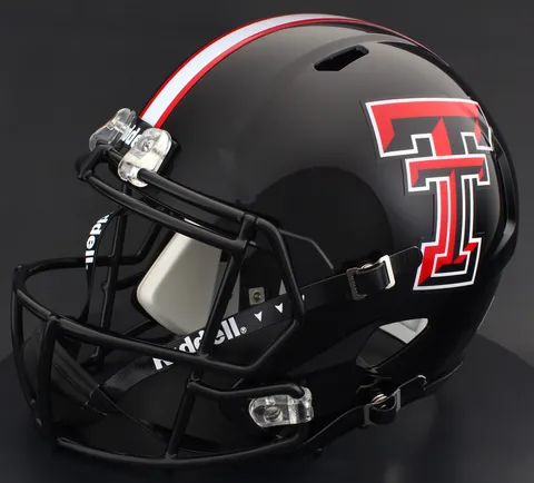 Texas Tech Red Raiders Riddell Authentic Speed Football Helmet – 2024 Black