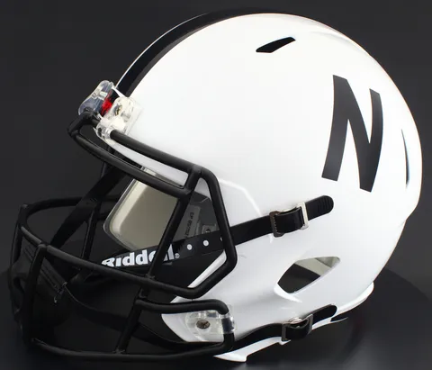 Nebraska Cornhuskers Riddell Authentic Speed Football Helmet – White Alternate Block “N”