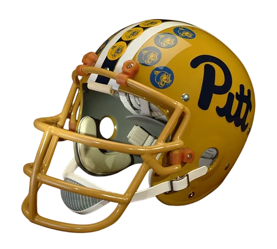 Pittsburgh Panthers Throwback Vintage Shell Football Helmet 1981-1982