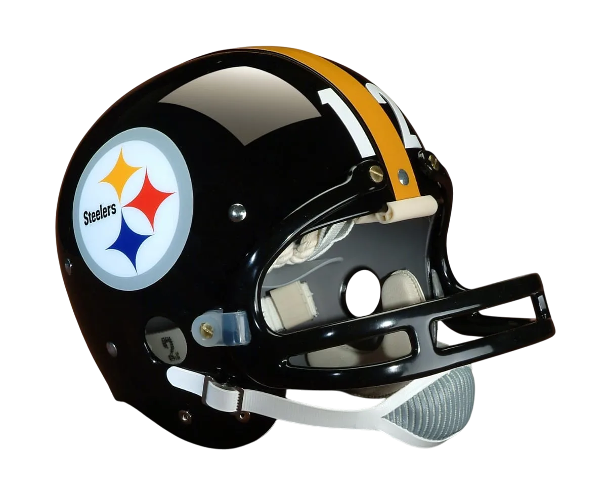 Pittsburgh Steelers Throwback Vintage Shell Football Helmet 1977