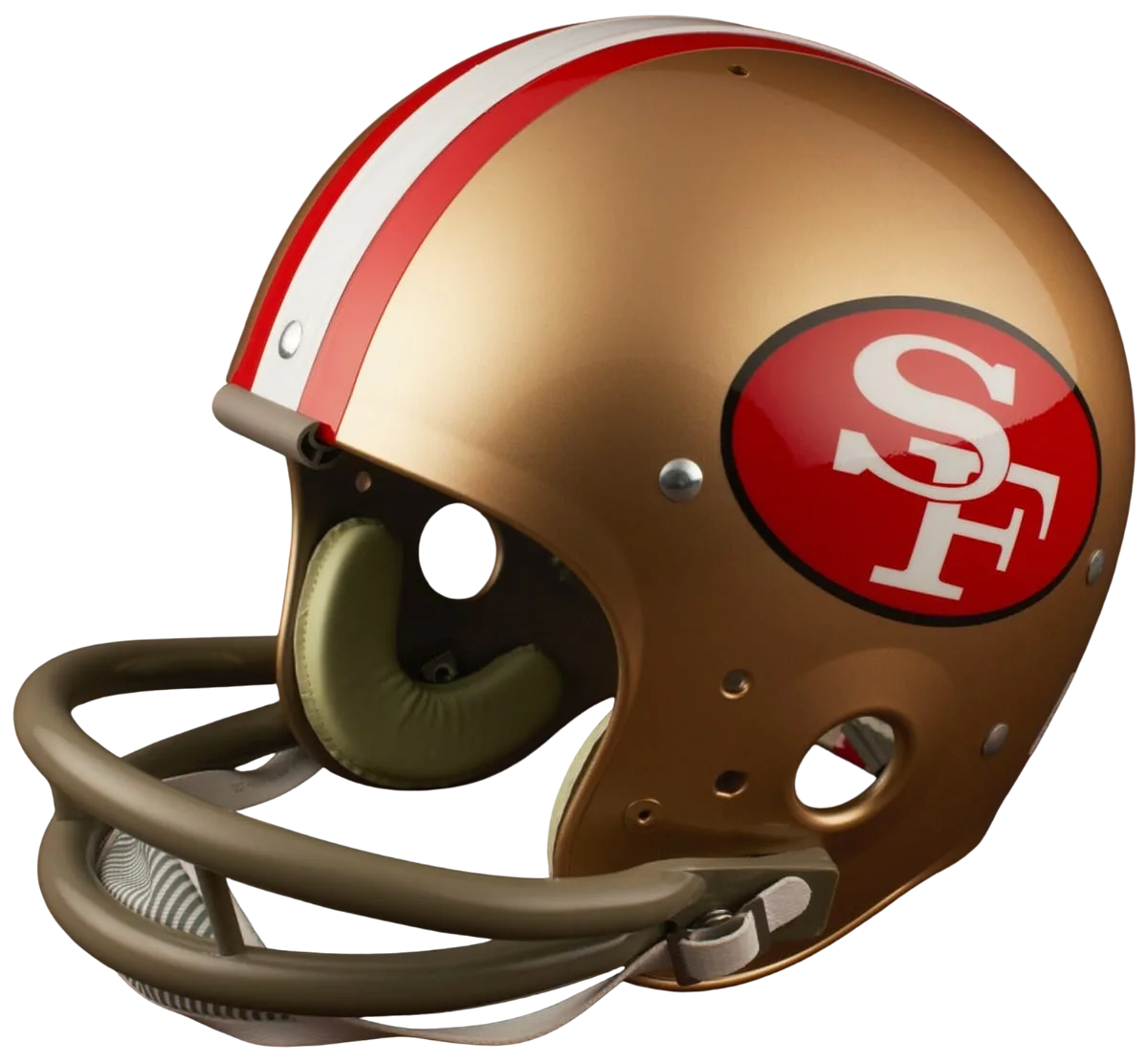 San Francisco 49ers Throwback Vintage Shell Football Helmet 1964-1979