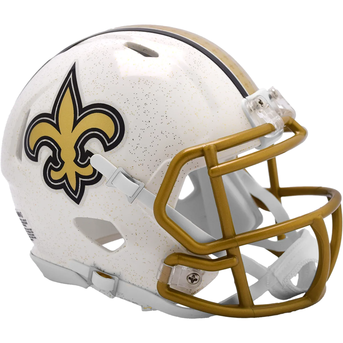 New Orleans Saints Riddell Mini Speed Football Helmet – 2025 Alternate On-Field