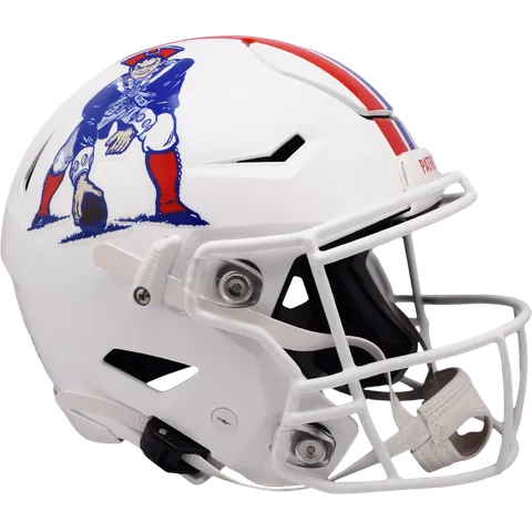 New England Patriots Riddell Authentic SpeedFlex Football Helmet – 1982–1989 Throwback
