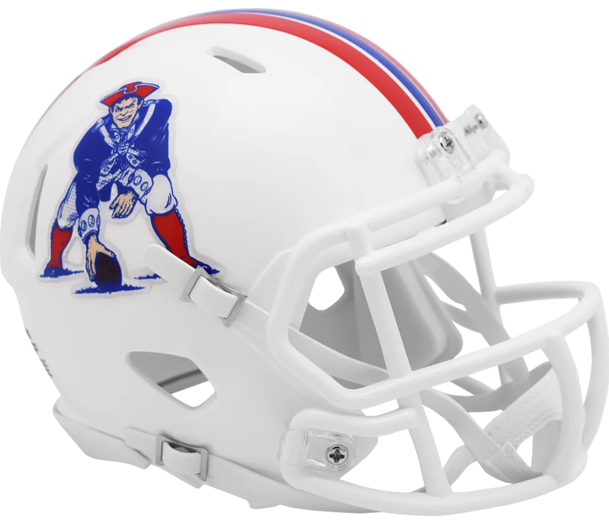 New England Patriots Riddell Mini Speed Football Helmet – 1982 to 1989 Throwback