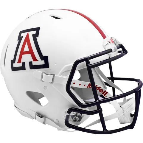 Arizona Wildcats Riddell Authentic Speed Football Helmet – Gloss White