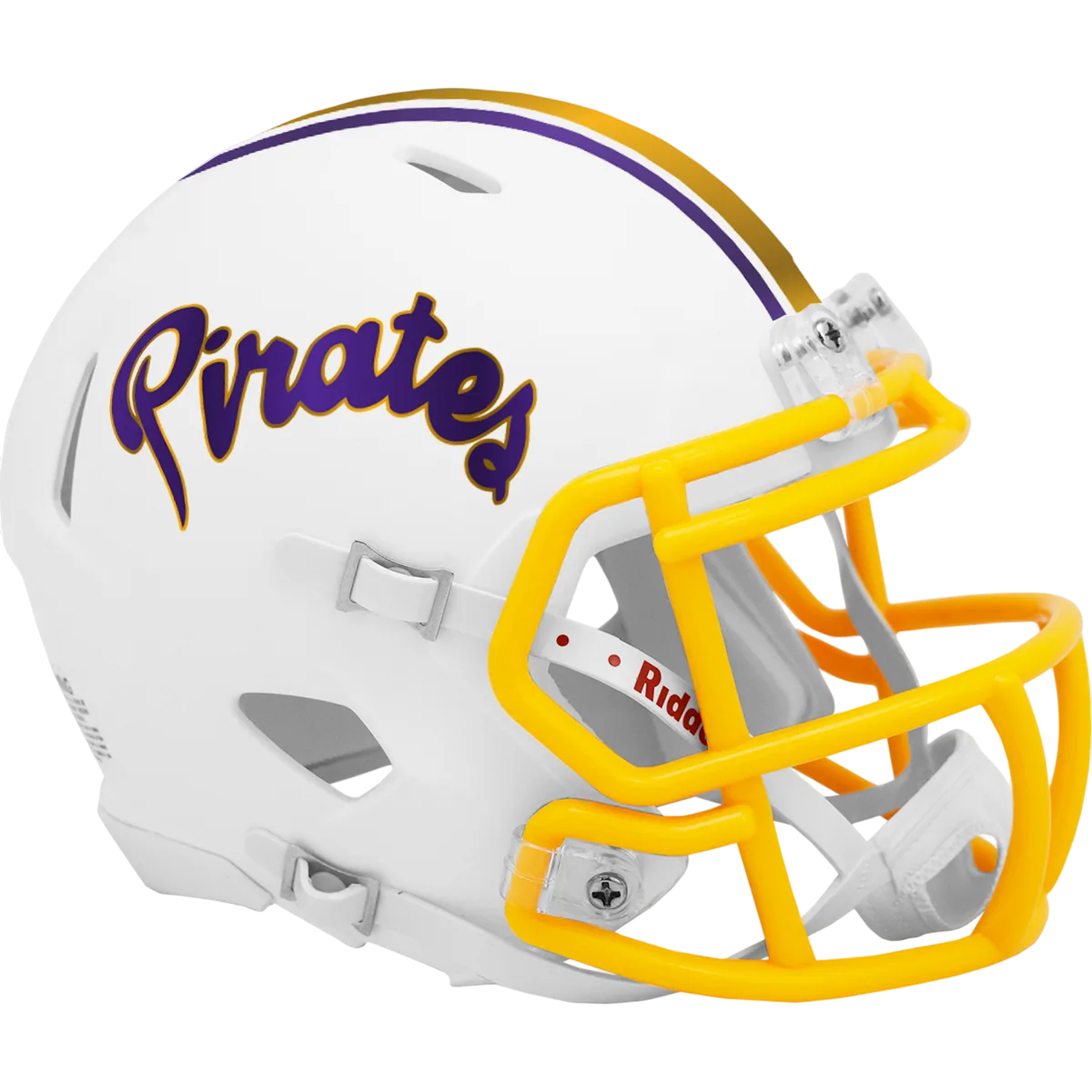 East Carolina Pirates Riddell Mini Speed Football Helmet – Matte White