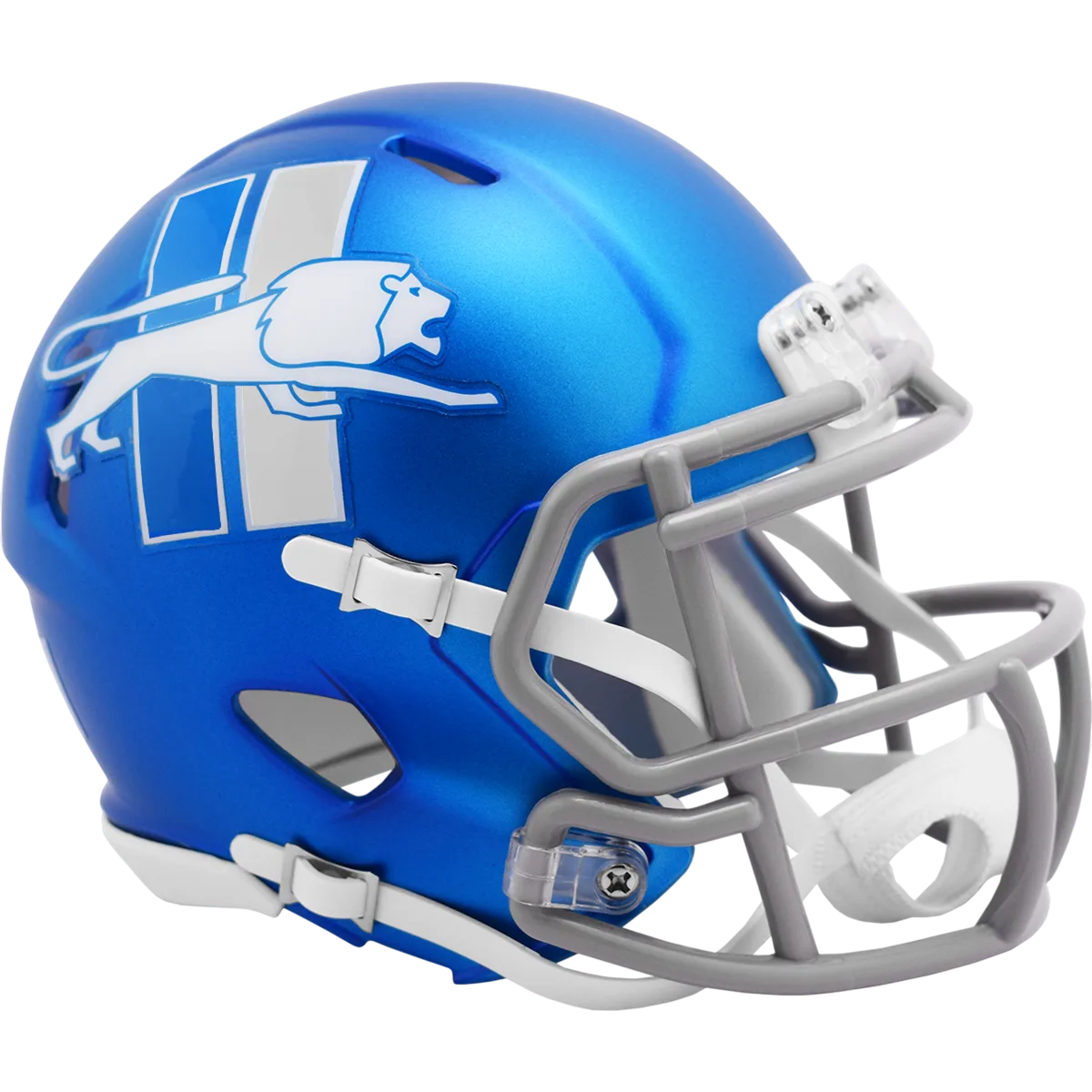 Detroit Lions Riddell Mini Speed Football Helmet – 2023 Alternate On-Field