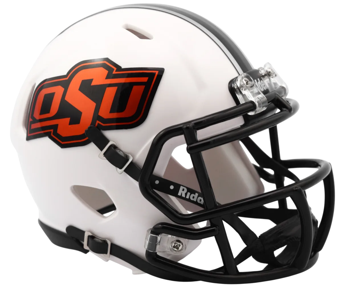 Oklahoma State Cowboys Riddell Mini Speed Football Helmet – Chrome Decal
