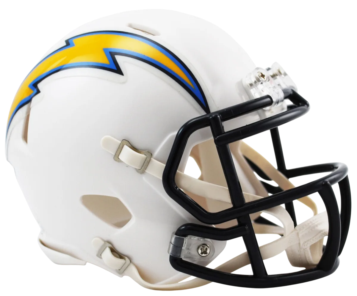 Los Angeles Chargers Riddell Mini Speed Football Helmet – 2007 to 2018 Throwback