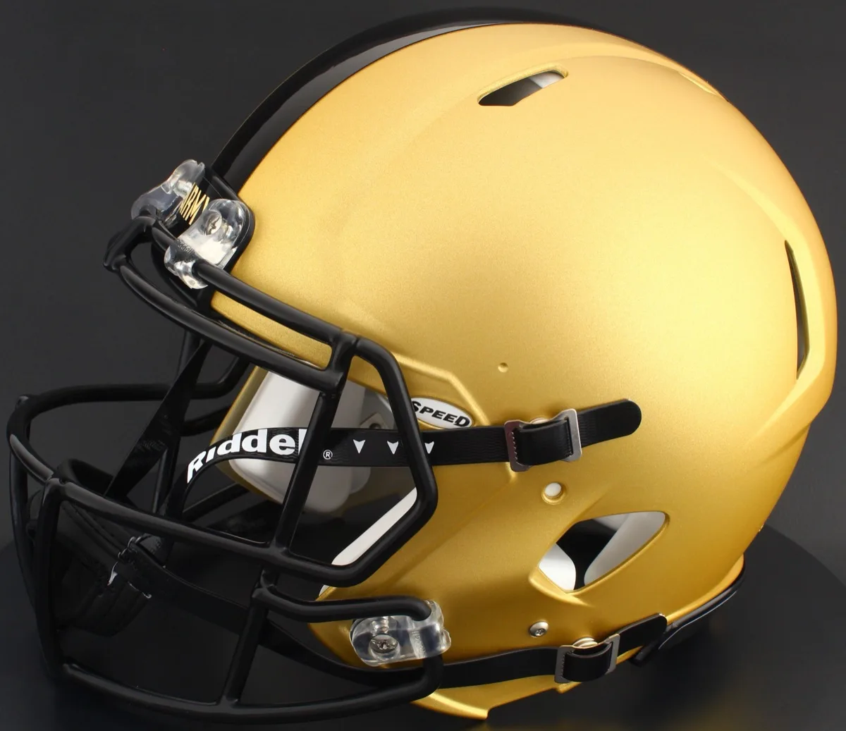 Army Black Knights Riddell Authentic Speed Football Helmet – Gold