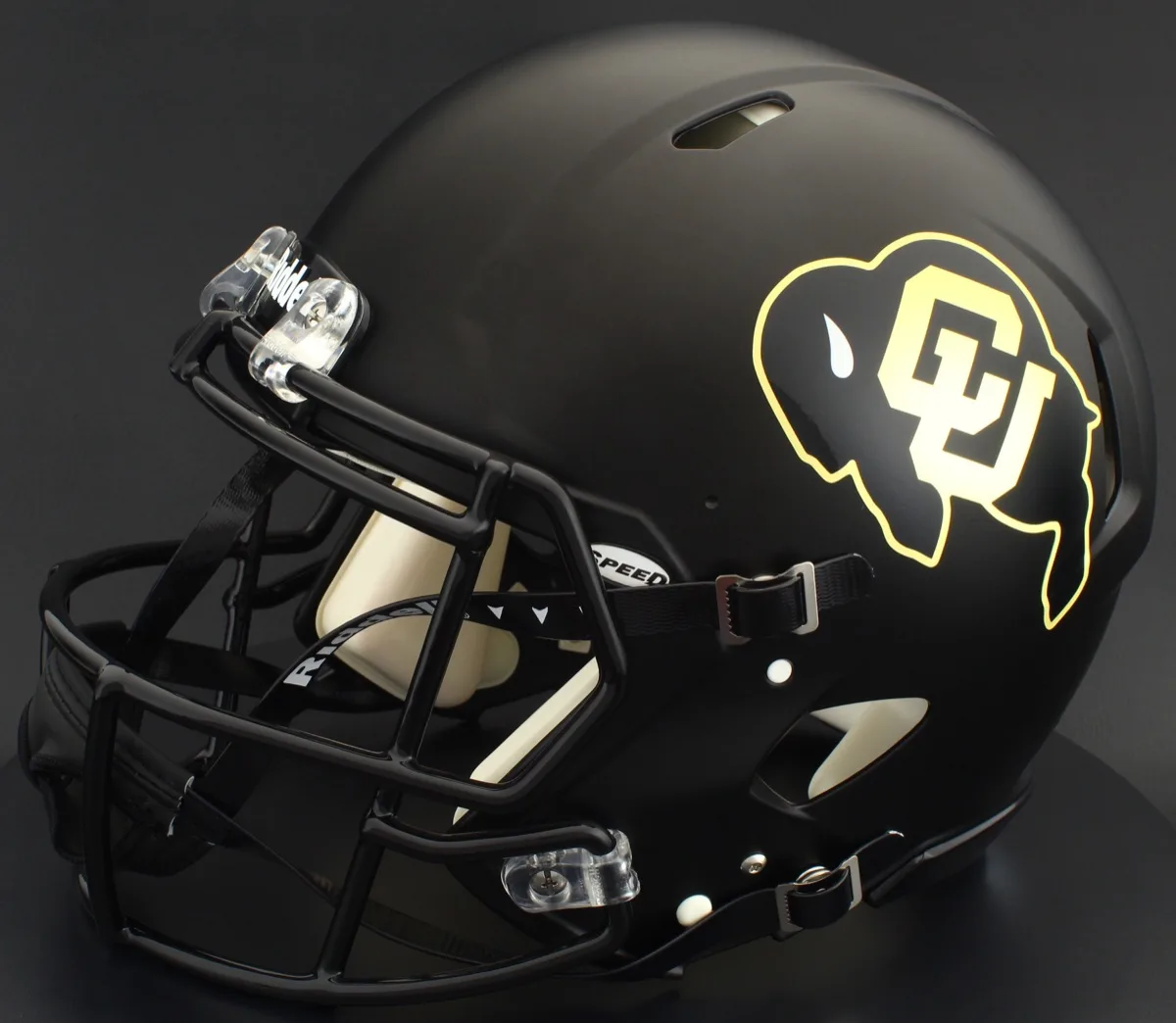 Colorado Buffaloes Riddell Authentic Speed Football Helmet – Matte Black