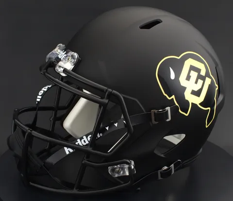 Colorado Buffaloes Riddell Replica Speed Football Helmet – Matte Black