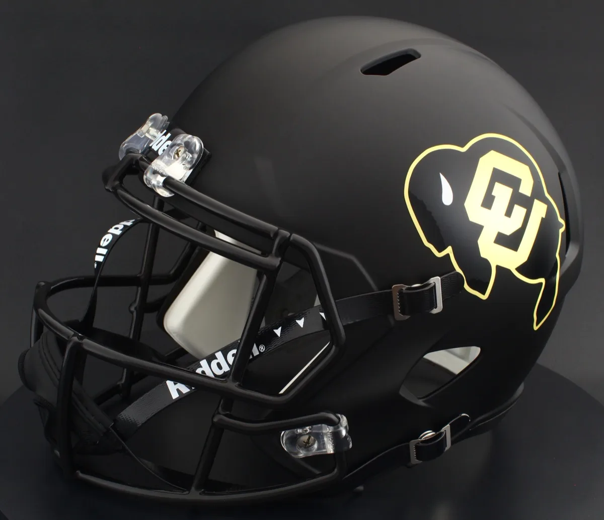 Colorado Buffaloes Riddell Replica Speed Football Helmet – Matte Black