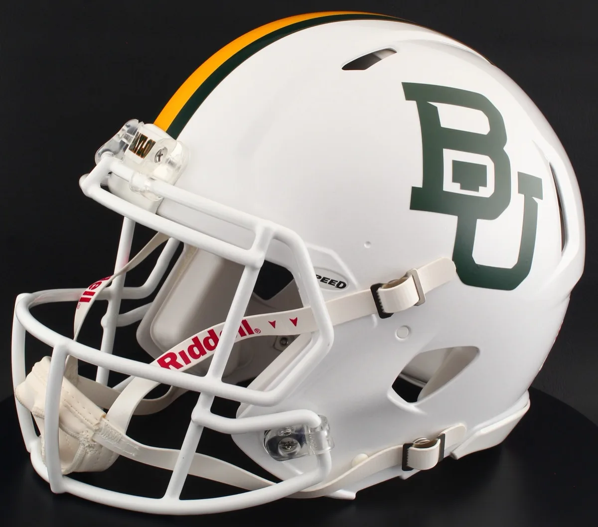Baylor Bears Riddell Replica Speed Football Helmet – White Metallic