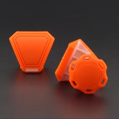 Orange Football Visor Clips