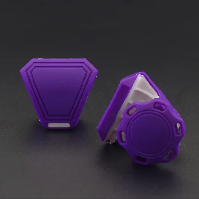 Purple Football Visor Clips