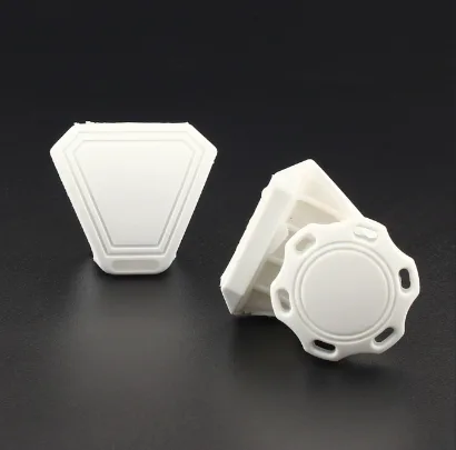 White Football Visor Clips