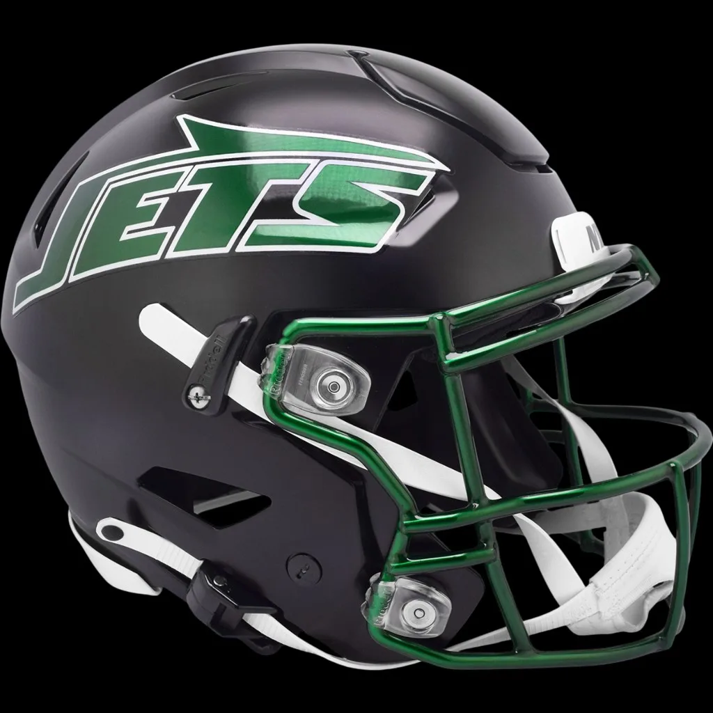 New York Jets Riddell Authentic SpeedFlex Football Helmet – 2024 Alternate On-Field Black