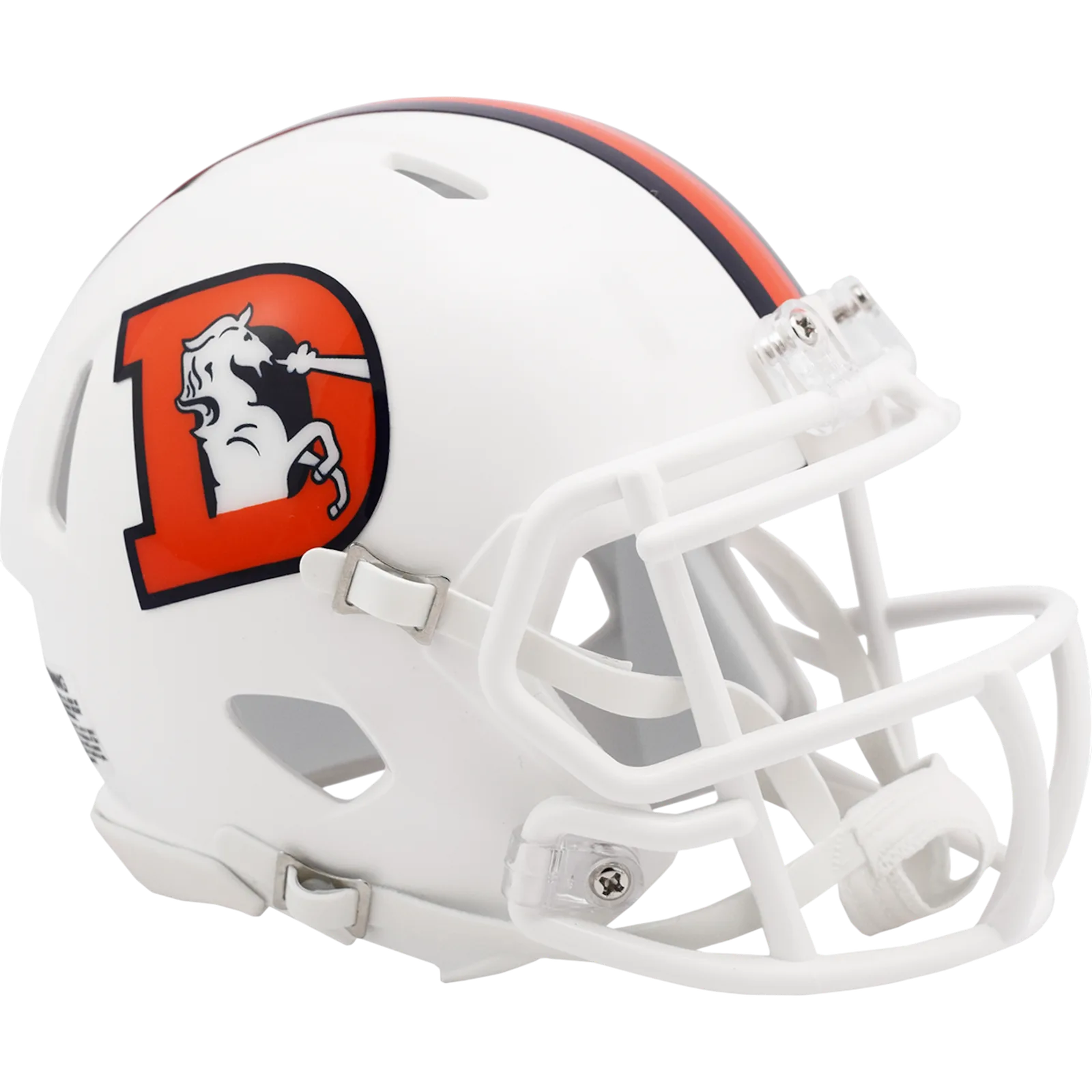 Denver Broncos Riddell Mini Speed Football Helmet – 2023 Snowcapped