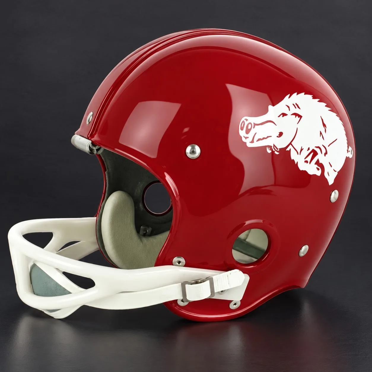 Arkansas Razorbacks Throwback Vintage Shell Football Helmet 1964-1966