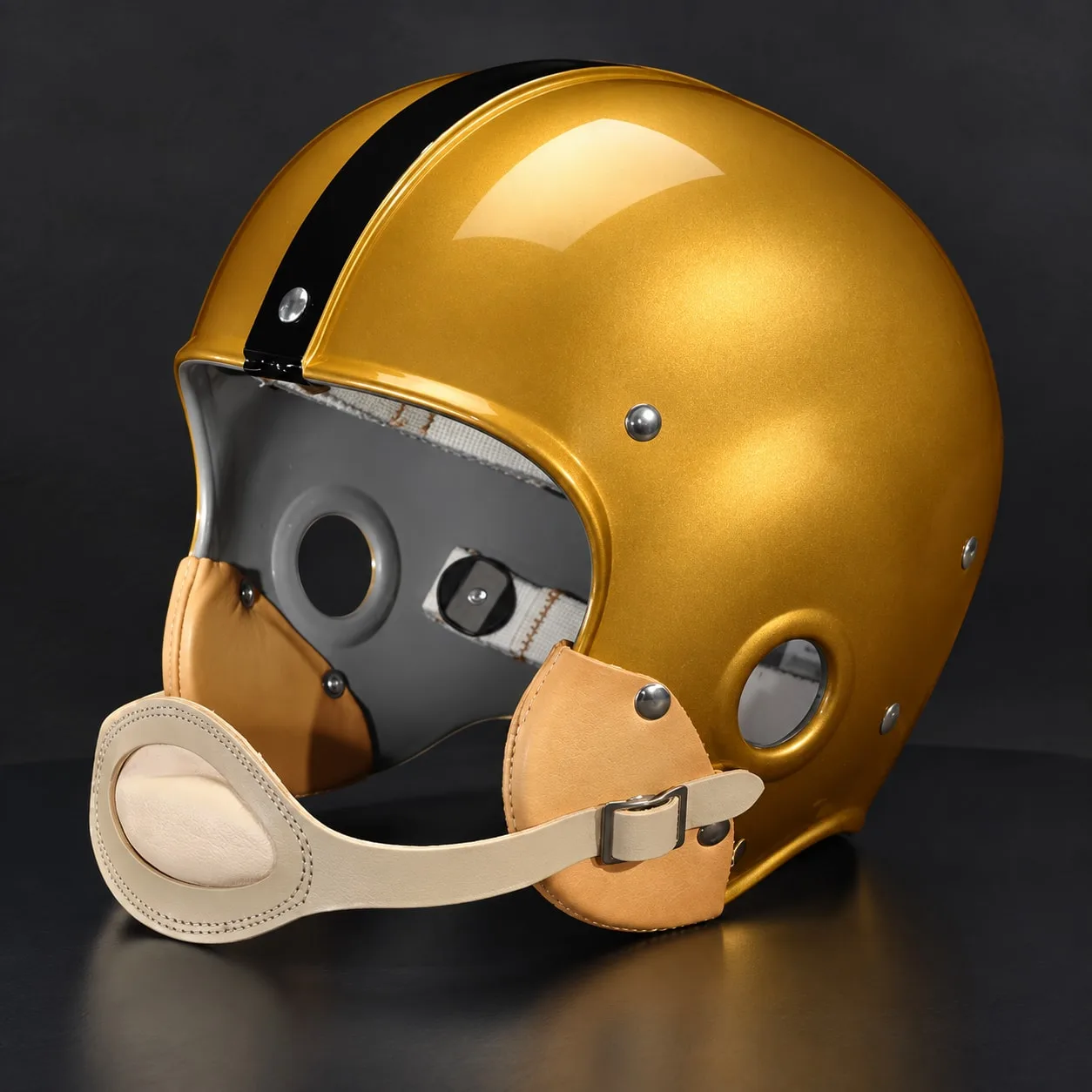 Army Black Knights Throwback Vintage Shell Football Helmet 1944-1946