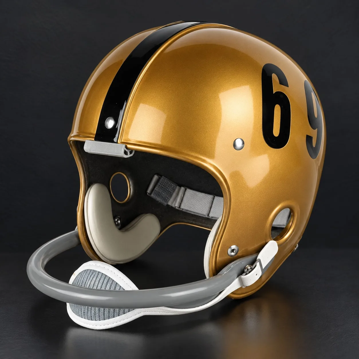 Army Black Knights Throwback Vintage Shell Football Helmet 1969