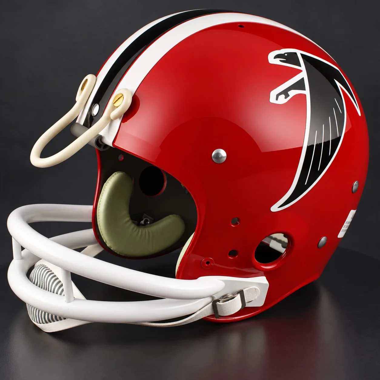 Atlanta Falcons Throwback Vintage Shell Football Helmet 1978-1983